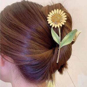 Sunflower hair clips S767
